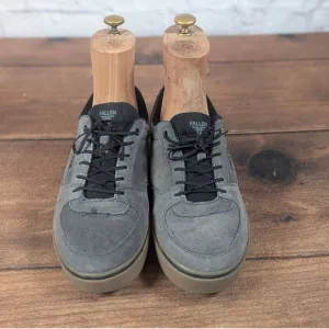 Fallen Skateboarding Shoes Suede Low Top Sneakers Casual Gray Size 10