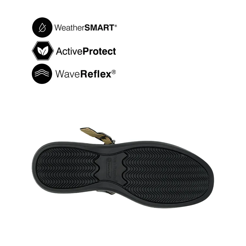Fanni Mary Jane Women's Shoes - Black Leather Waterproof