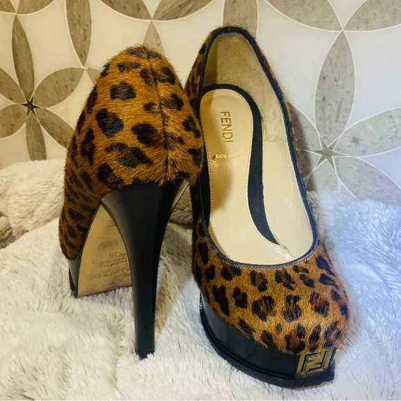 Fendi Cheetah Print Pumps