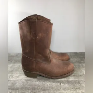 Field N Forest Leather Wellington Steel Toe Men Motorcycle Biker Riding Boots 10