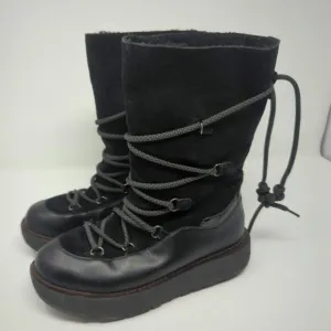 FitFlop Womens Skandi Cold Weather Platform Boots Size 6.5