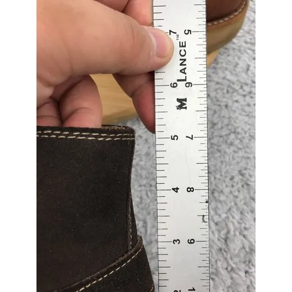 Florsheim Harness Brown Suede Side Zip Motorcycle Casual Daily Boots Mens 10.5 D