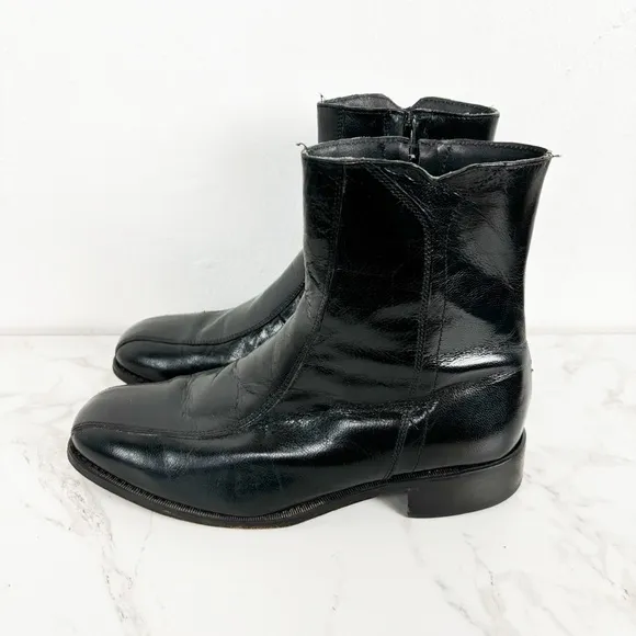 Florsheim Men's Regent Black Motorcycle Boots Sz 8 3E