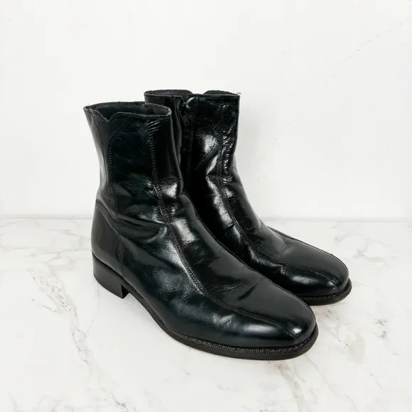 Florsheim Men's Regent Black Motorcycle Boots Sz 8 3E