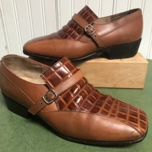 Fluevog Harrison Beat Boots Leather/Croc Loafers