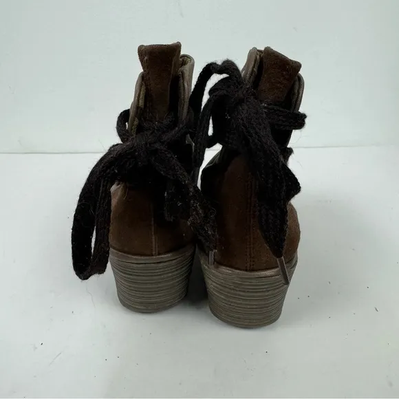 Fly London Yama Brown Closed Toe Wedge Ankle Boots Snow Boots Minimalist Winter