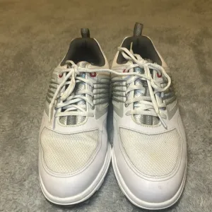 Footjoy  Men’s FJ Fury Golf Shoes 51100 White/ Grey, Size 7W