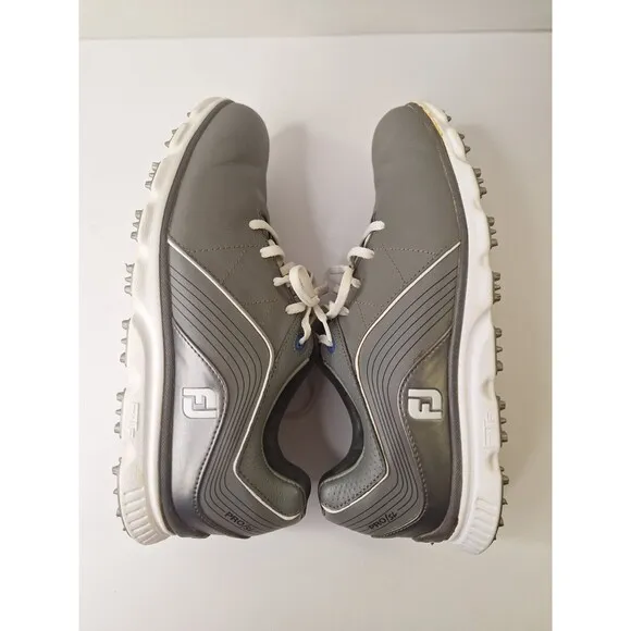 Footjoy Pro SL Leather Gray Golf Shoes Men's Sz 8.5M 53270 Spikeless Golf Shoes