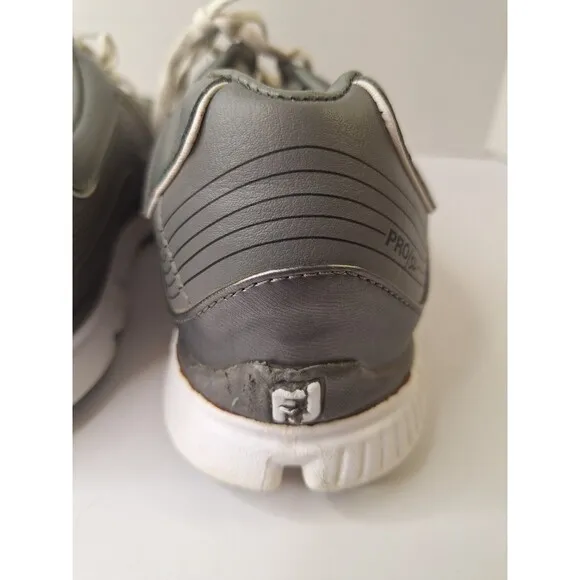 Footjoy Pro SL Leather Gray Golf Shoes Men's Sz 8.5M 53270 Spikeless Golf Shoes