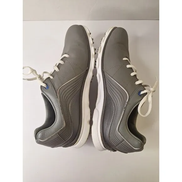 Footjoy Pro SL Leather Gray Golf Shoes Men's Sz 8.5M 53270 Spikeless Golf Shoes