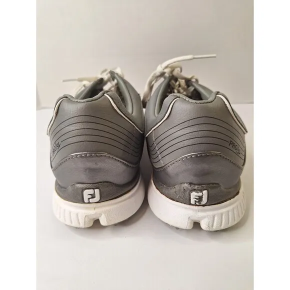 Footjoy Pro SL Leather Gray Golf Shoes Men's Sz 8.5M 53270 Spikeless Golf Shoes
