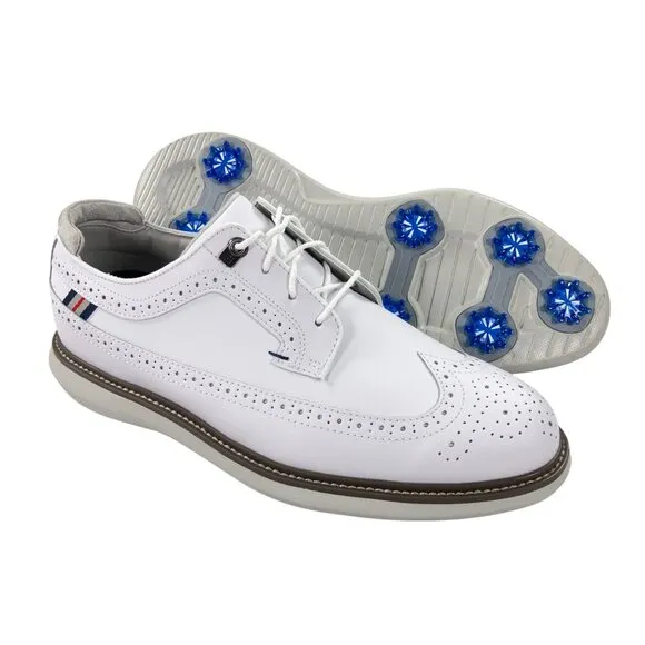 FootJoy Traditions Mens Wing Tip Golf Shoes Size 11 W White 57910 NEW