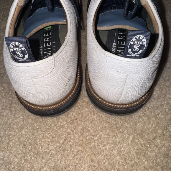 Footjoy x Todd Snyder LE Premiere Packard - White and Blue Golf Shoes - 10W