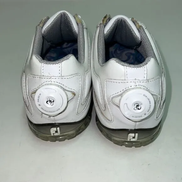 Foot Joy White BOA Closure, waterproof golf shoes Size 8N A19