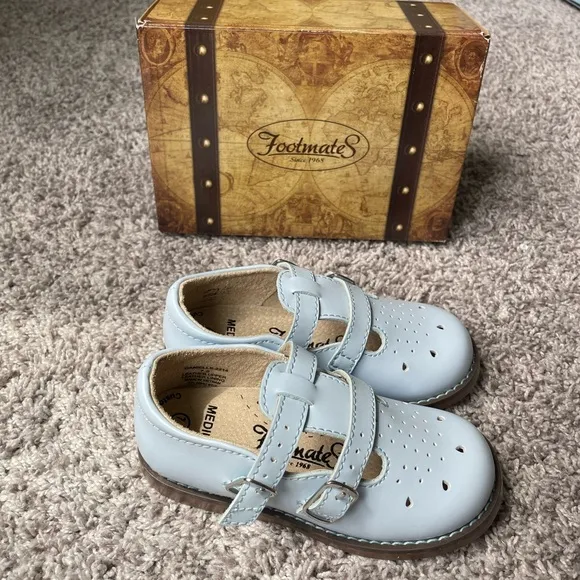 Footmates Blue Danielle Shoes Size 7.5