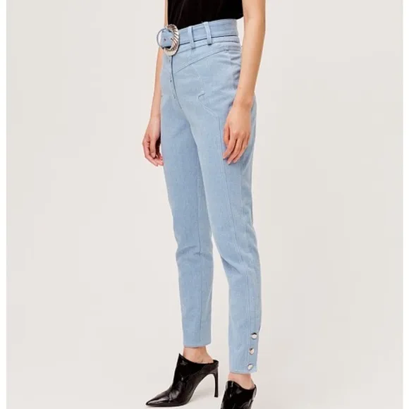 For Love &amp; Lemons Josephine High Waist Denim Pants – Small