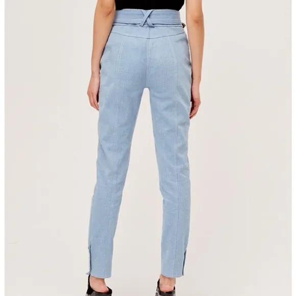 For Love &amp; Lemons Josephine High Waist Denim Pants – Small