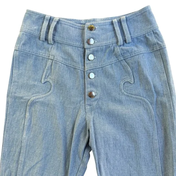 For Love &amp; Lemons Josephine High Waist Denim Pants – Small