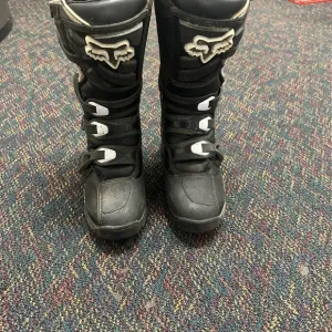 Fox Kids Black Motorcycle Boots