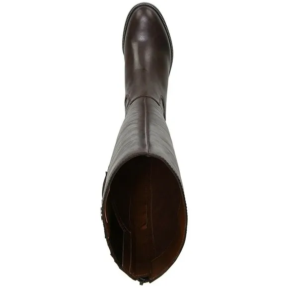 FRANCO SARTO Becky BROWN Weathered Leather WIDE CALF Boots Women's 6.5 NEW