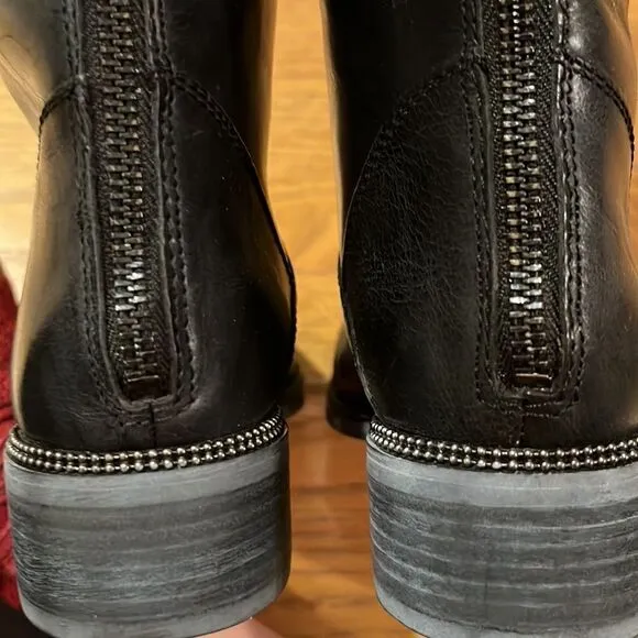 Franco Sarto Women’s Black Rounded Toe Becky Wide Calf Knee High Boots- Size 6M
