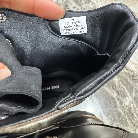 Free People Black Leather Ankle Boots. BRAND NEW NEVER WORN