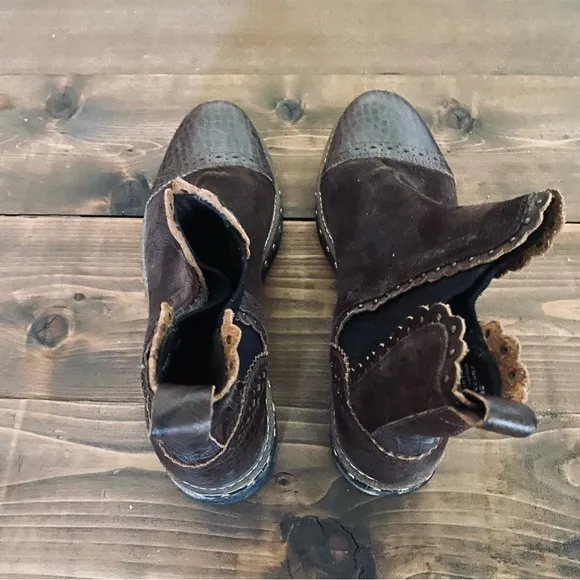 Free People brown western ankle boots