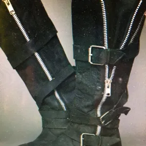 Free People by Dolce Vita Black Motorcycle Boots Women’s 8