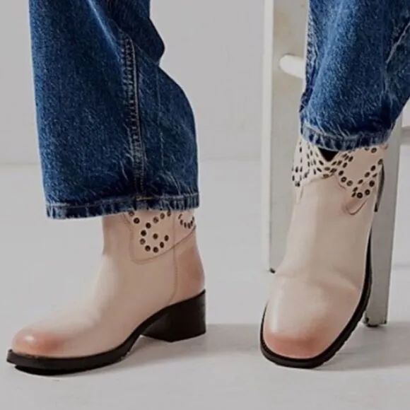 Free People Harmony Studded Ankle Boots/ size 6.5