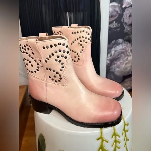 Free People Harmony Studded Ankle Boots/ size 6.5