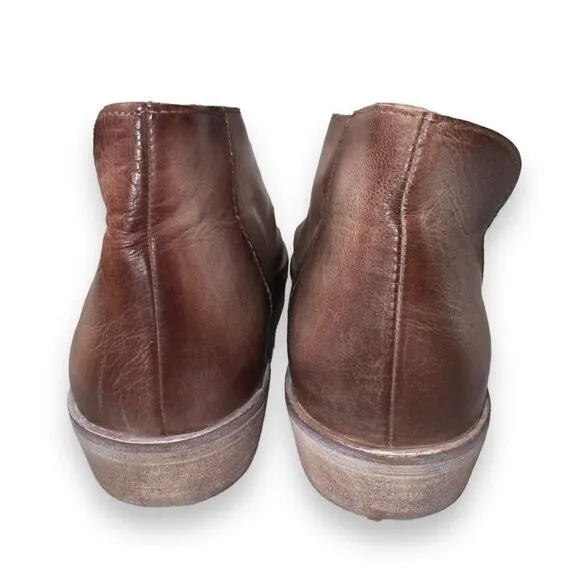 Free People Mont Blanc Leather Sandals Distressed Taupe Women's 10 / EU 40