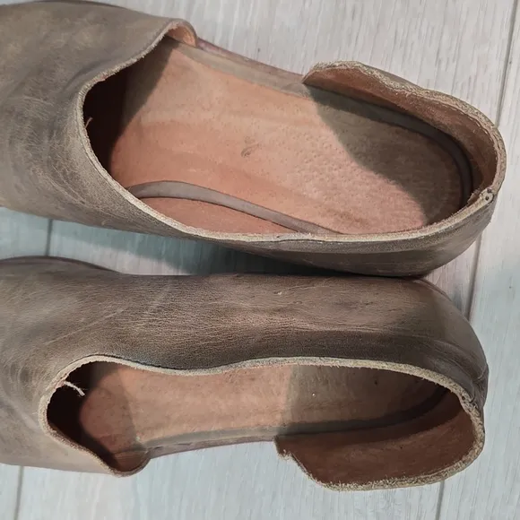 Free People Women's Side Cut Leather Pounted Shoes Boots Sz 38/7-7.5