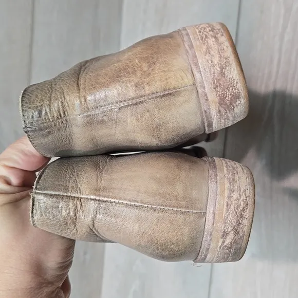 Free People Women's Side Cut Leather Pounted Shoes Boots Sz 38/7-7.5