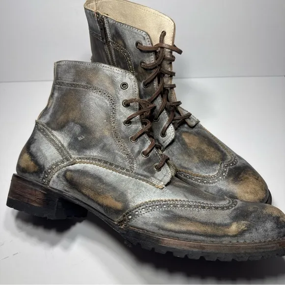 Freebird by Steven Gray Boots with Lace-up Design and Rugged Sole