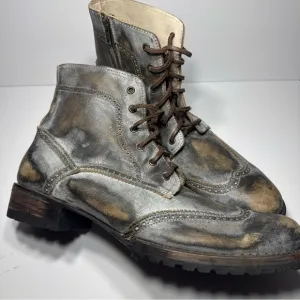 Freebird by Steven Gray Boots with Lace-up Design and Rugged Sole