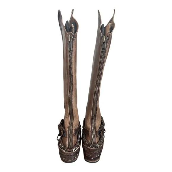 Freebird by Steven Rodondo Brown Knee High Boots