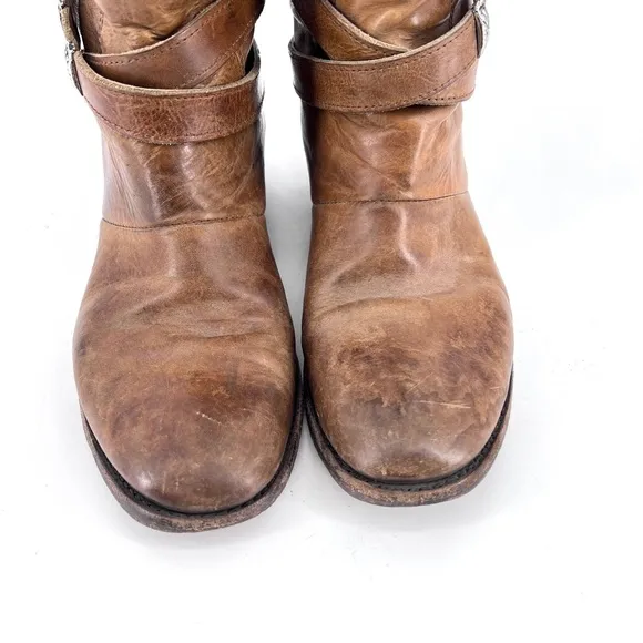 Freebird Drove leather boots western buckle