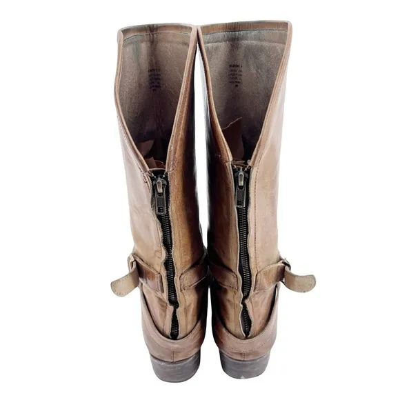 Freebird Drove leather boots western buckle