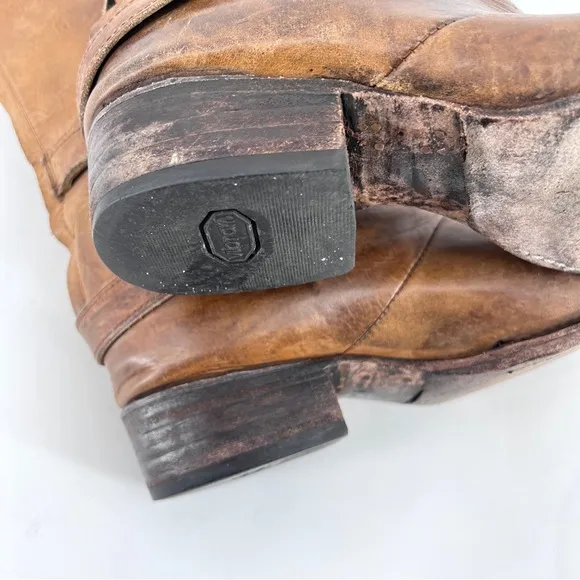 Freebird Drove leather boots western buckle