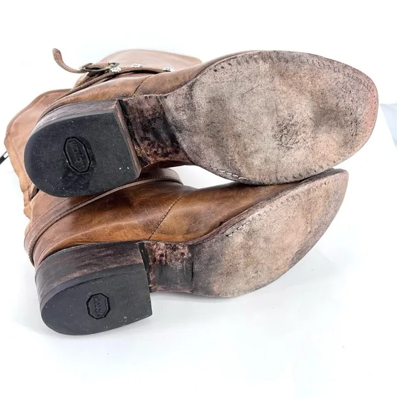 Freebird Drove leather boots western buckle