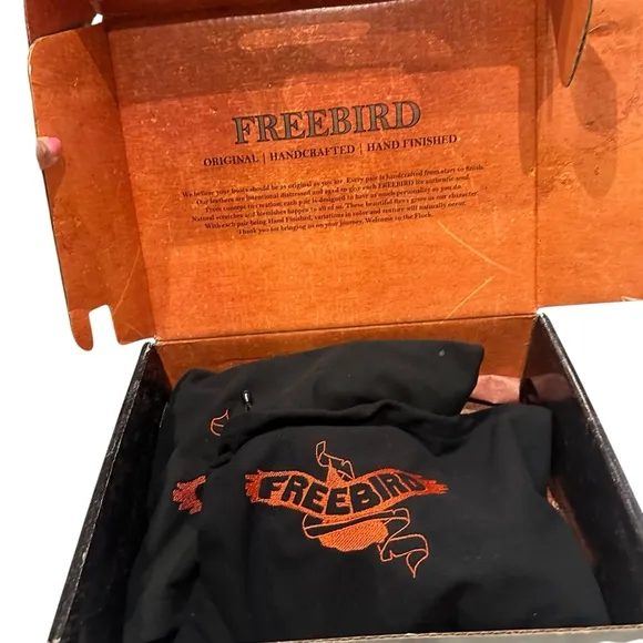 Freebird Rare Scarlett Black Croco Shoes Booties Leather Western 6 with Box