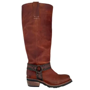 Freebird Women's Wagner Brown Leather Harness Boots Size 6