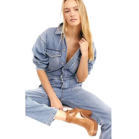 Free People Wooden Leather Cedar Clog Tan $178
