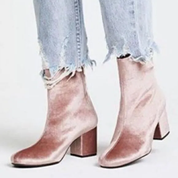 Free People velvet boots NWOB