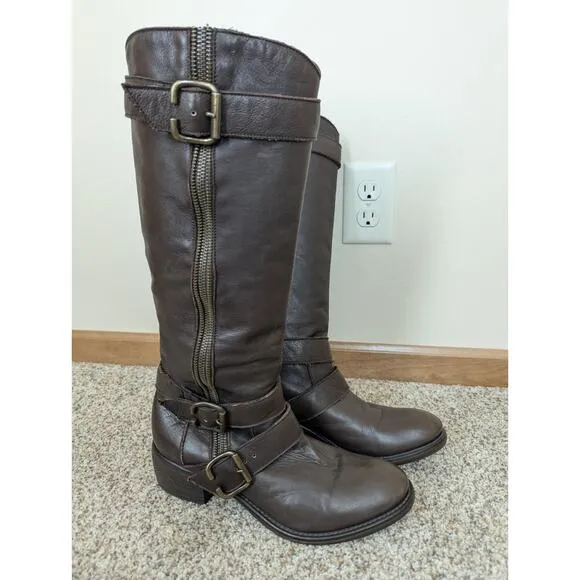 Fru.it Boots all Leather Brown Size 40 (US 8.5/9) Equestrian Very Good Condition