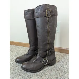Fru.it Boots all Leather Brown Size 40 (US 8.5/9) Equestrian Very Good Condition