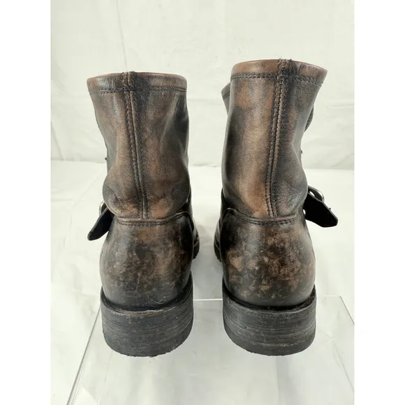 Frye 4015 Veronica Ankle Boots Size 7 B Distressed Leather
