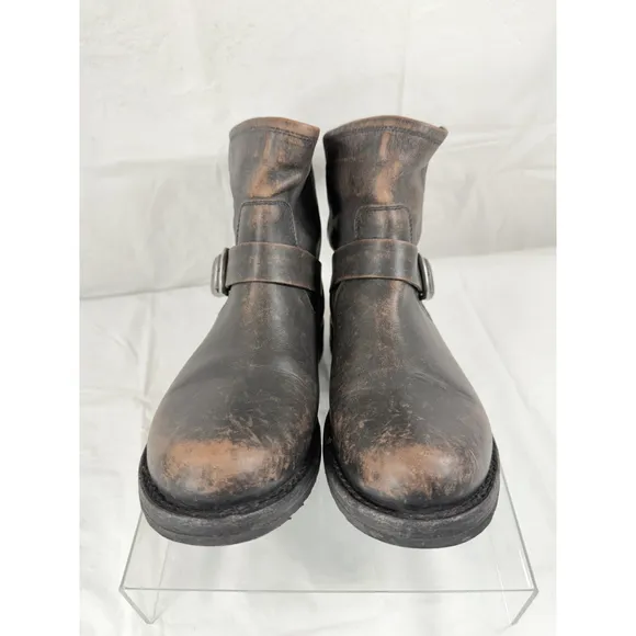 Frye 4015 Veronica Ankle Boots Size 7 B Distressed Leather