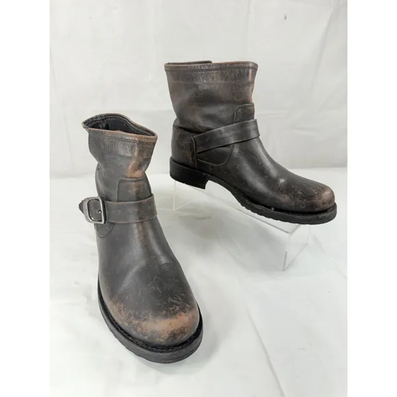 Frye 4015 Veronica Ankle Boots Size 7 B Distressed Leather