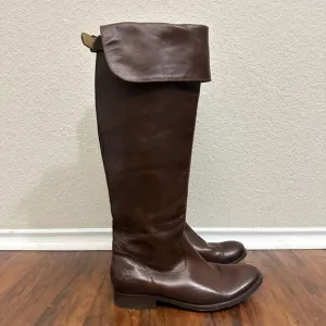 FRYE 77624 Melissa Riding Boots Biker Over-The-Knee in Espresso Leather